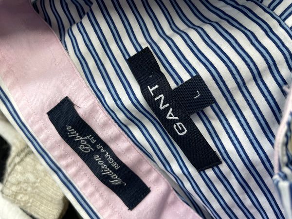 Раирана мъжка риза GANT | L