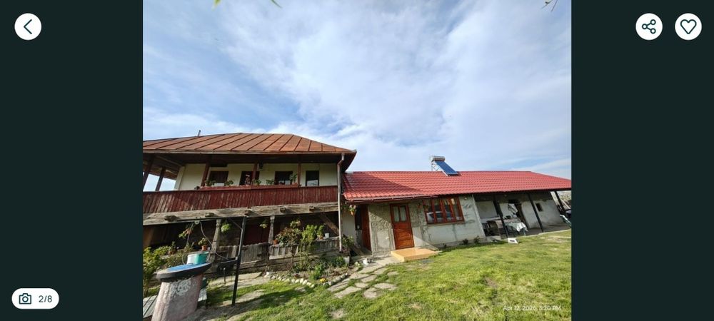 Casa la pret de Garsonieră (teren - 4800 mp) - 8 km de Tg. Jiu