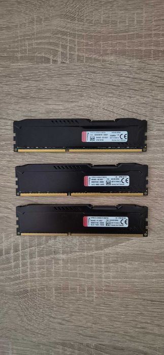 RAM 24GB 3x8gb Kingston HyperX FURY 1866Mhz DDR3