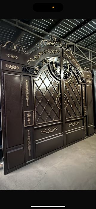 Ворота кованые с калиткой