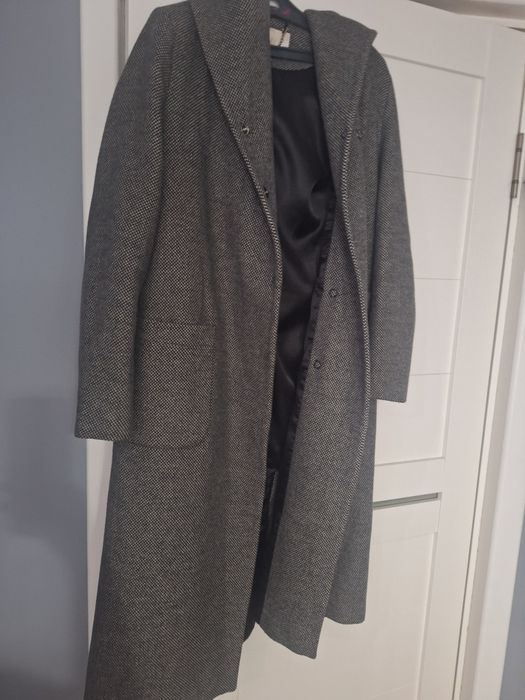 Пальто кашемир с капюшеном