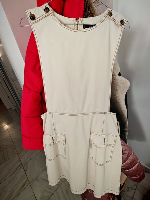 Sarafan alb Zara mărime L