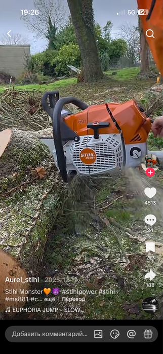 пилим дерева быстро не дорога