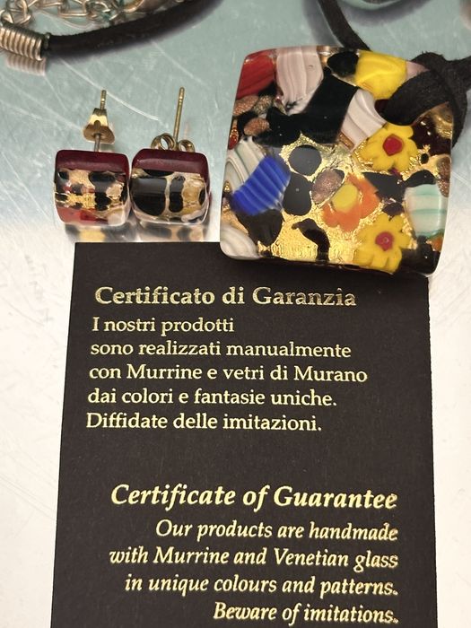 Комплект колие и обици Мурано / Murano