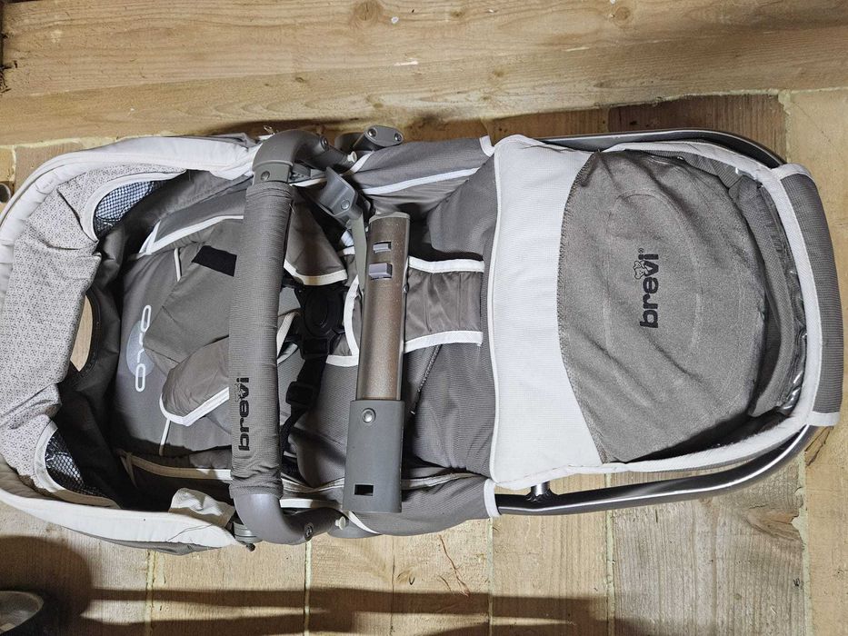 Carucior gemeni 3 în 1 ,marca Brevi.