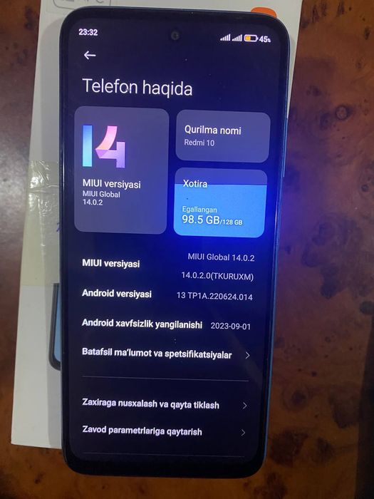 Redmi 10 4+3/128gb