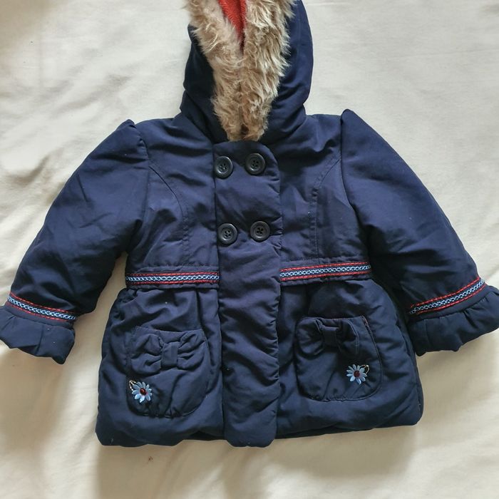 Geaca cu gluga bleumarin 1-2 ani