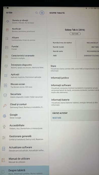Tableta samsung tab a6