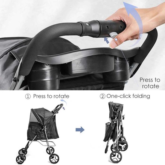 Количка за домашни любимци, различни модели за куче или котка