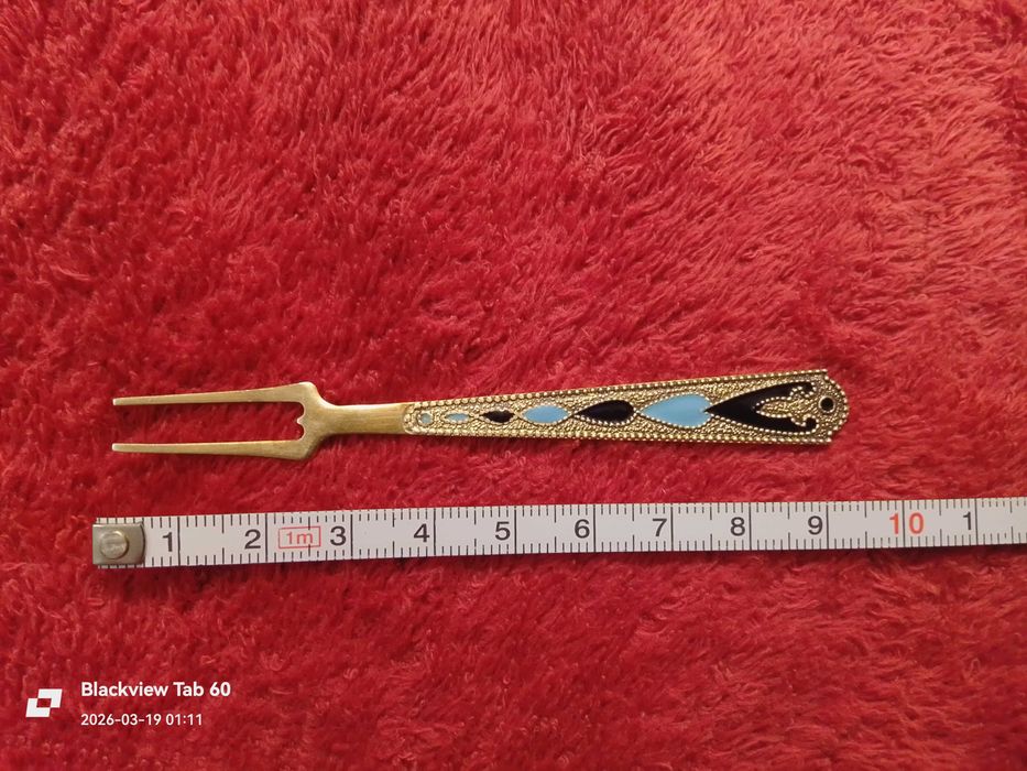 Вилка для лимона, СССР, винтаж, серебро