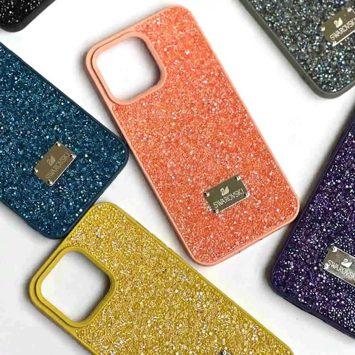 НОВО! Swarovski калъф с кристали за iPhone 15/16/17 Air, Pro, Pro Max