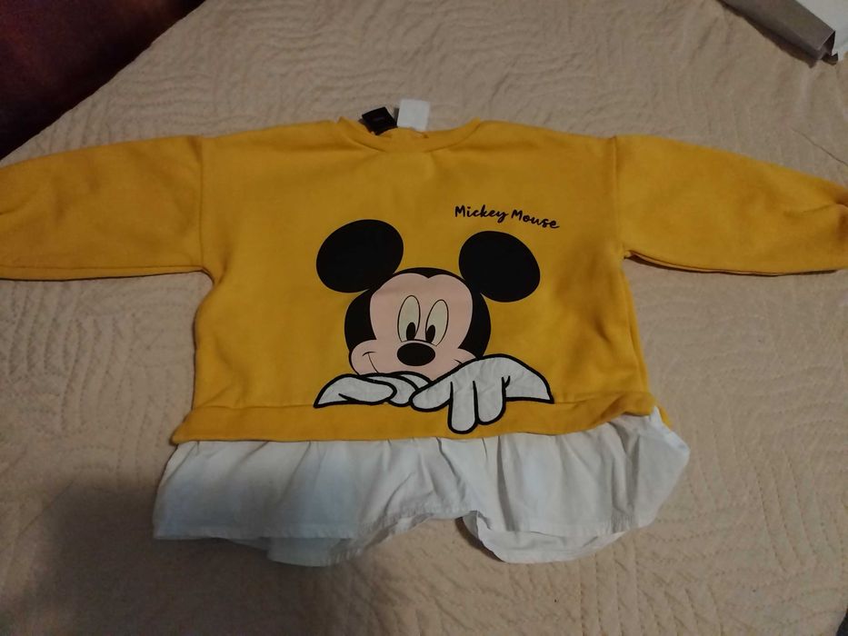 Дънки Okaidi, рокля и блуза Zara 116