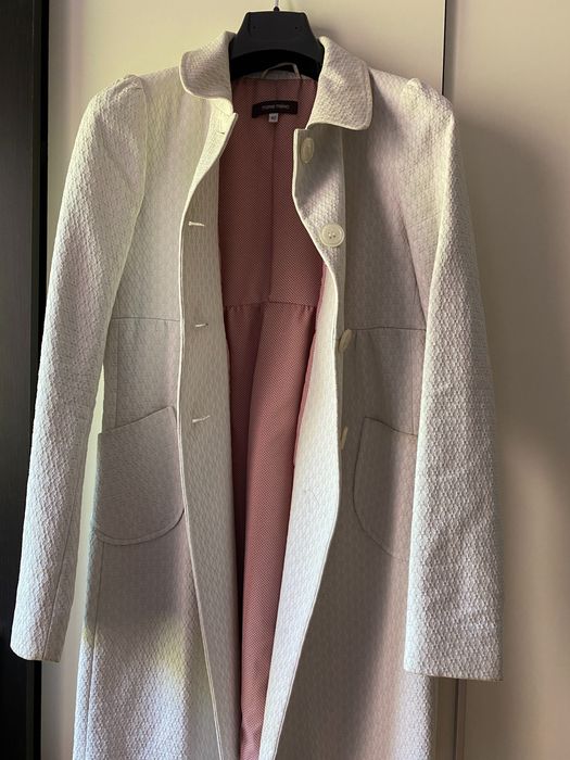Vand palton marca Marie Mero alb, marimea 40-42