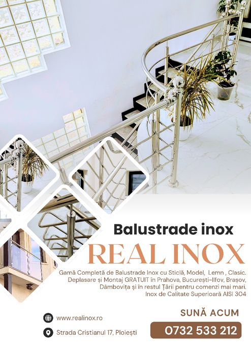 Balustrade din Inox cu montaj în Târgoviște-Dâmbovița