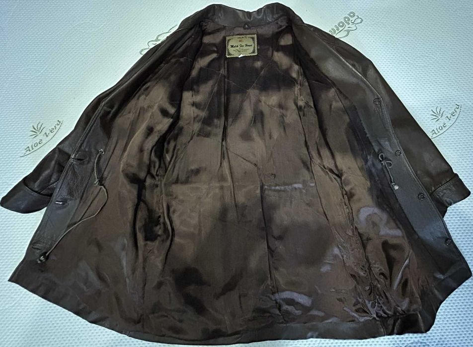 Haina piela dama, maro, marimea 50, putin purtata, Malik Fur House