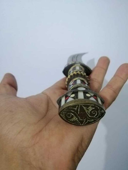 Pumnal vintage Khanjar Majdali sirian secolul XIX