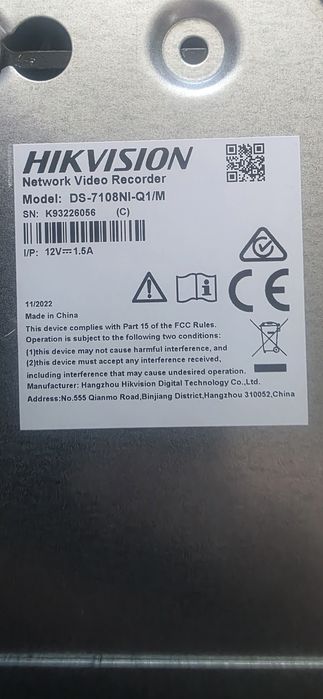 Hikvision NVR + 2Kam +Hdd + komunikator