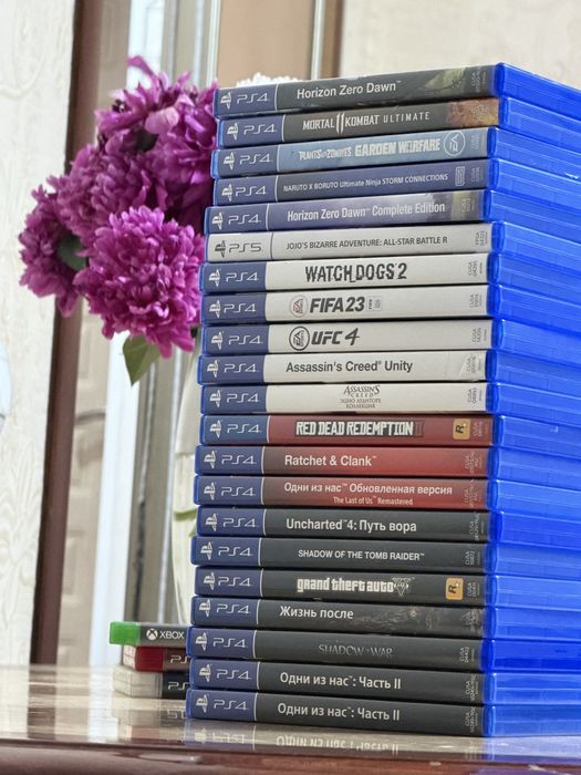 Продам диски пс 4-5 рдр2,days gone,jojo,horizon,the last of us1-2,fifa