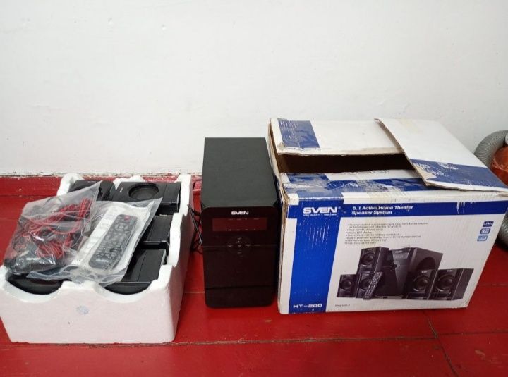 SVEN HT-200 – как новый!

Чистый и мощный звук 5.1
