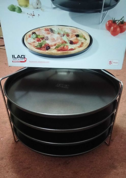 Tavi pizza cu suport pentru cuptor