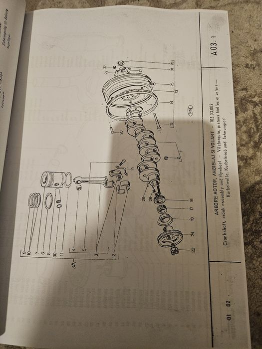 Carte/Catalogul Pieselor de Schimb pt U 650