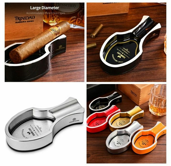 пепелник за пури Creative метален луксозен преносим държач CIGARLOONG