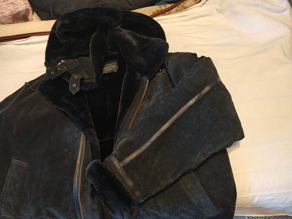 Geaca piele XXXL imblanita