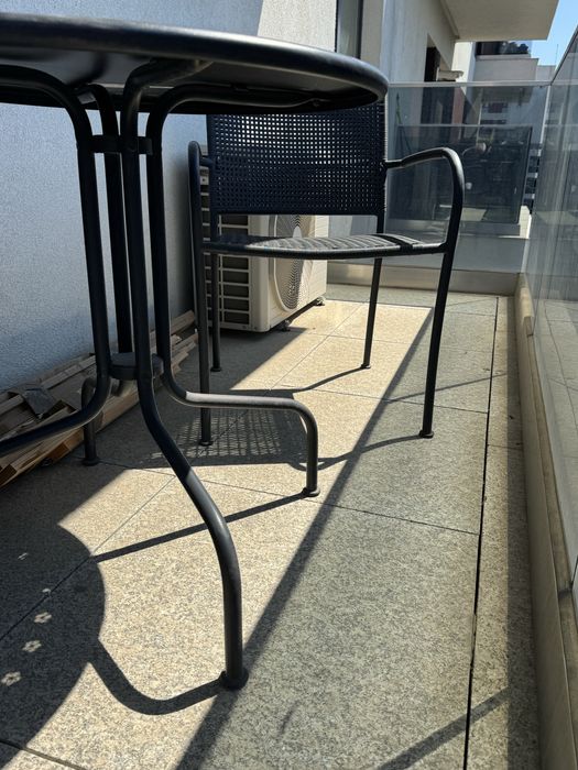 Masa cu doua scaune terasa/balcon