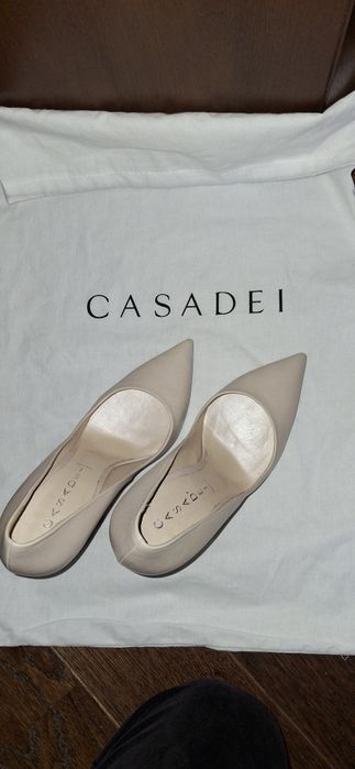 Дамски кожени обувки Casadei Blade