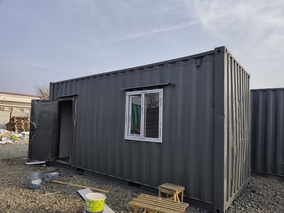 Konteynirlardan YotoqXona Ofes Magazin Sanuzel Sartaroshxona Fast food