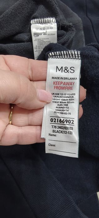Bluze cu mânecă lungă pentru copii. Marks & Spencer și Pepperts.