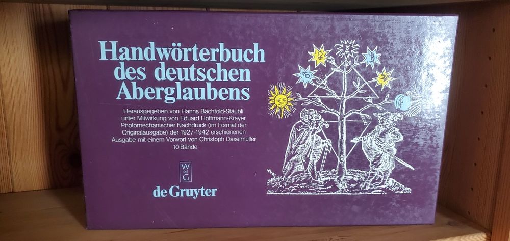Handwörterbuch des deutschen Aberglaubens
Herausgegeben von: Eduard Ho