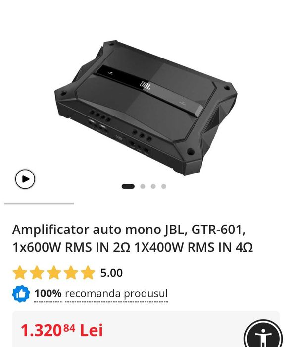 Amplificator si subwoofer auto