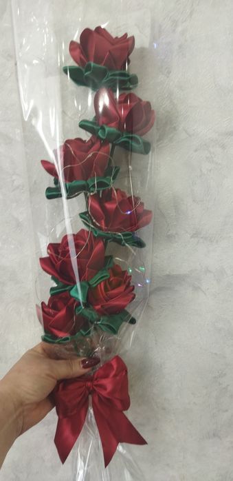 Букеты из роз ручной работы