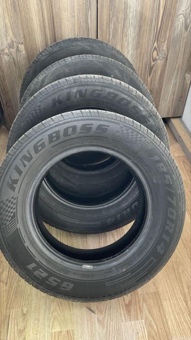 185/70/R14 летний комплект шин KINGBOSS В Отличном состоянии 08.2025 г