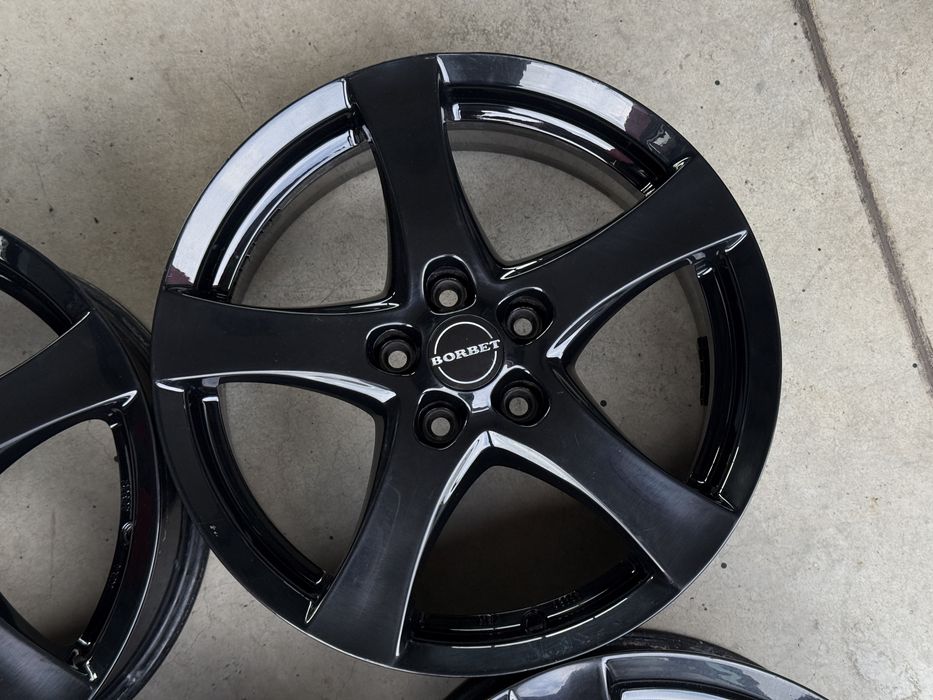 4бр. КАТО НОВИ 17” Джанти 5х108 “BORBET F” за -PEUGEOT/CITROEN/RENAULT/FORD/VOLVO- 7Jx17H2, ET40