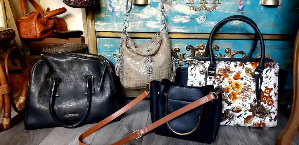 Сумки и рюкзак кожаные