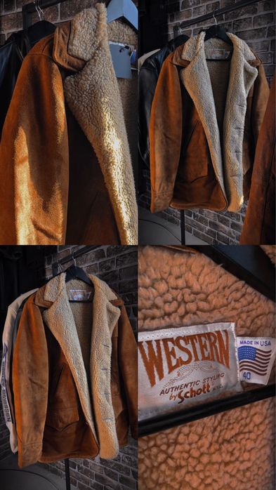 Дубленка Schott NYC Western 1970-80г