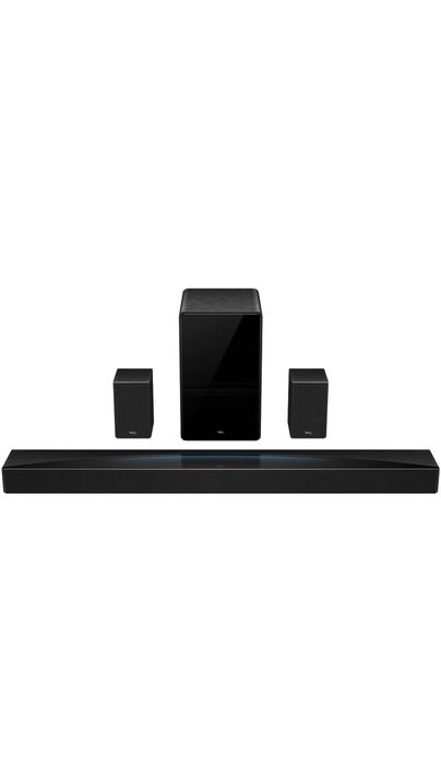 450Soundbar TCL Q85H, 7.1.4, 860W, Bluetooth 5.1, Dolby Atmos & DTS-Virtual:X, e-ARC, Subwoofer Wireless, Negru