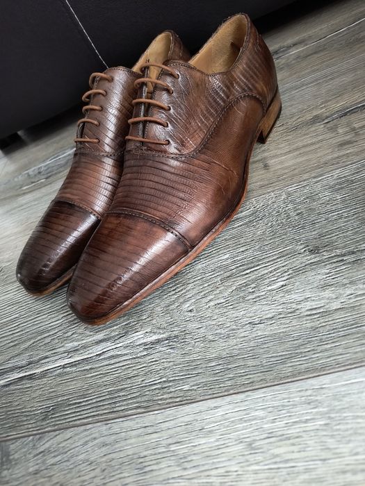 Pantofi din piele naturala mărimea 43 culoare maro