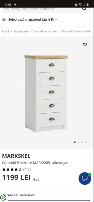 Comoda 5 sertare markskel jysk