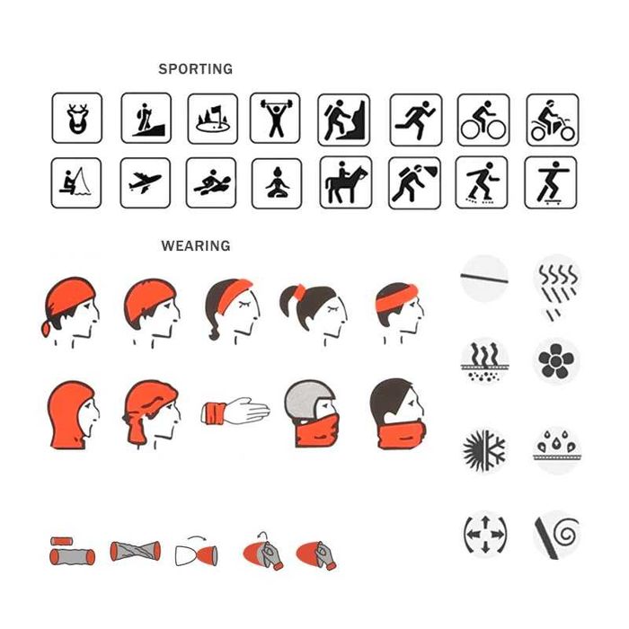 Отстъпка! Бандана / шал /бъф / маска предпазващ от слънце и вятър