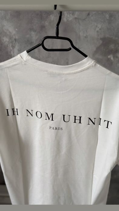 Tricou Ih Nom Uh Nit off white essentials amiri