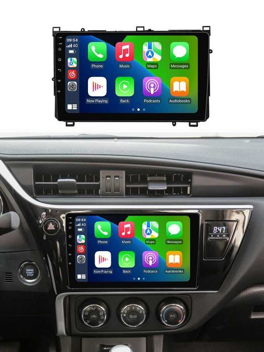 NAVIGATIE ANDROID 14 Toyota Corolla Auris 2018 1/8 Gb CarPlay + CAMERA