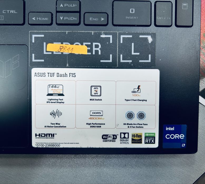 Лаптоп Asus TUF Gaming F15