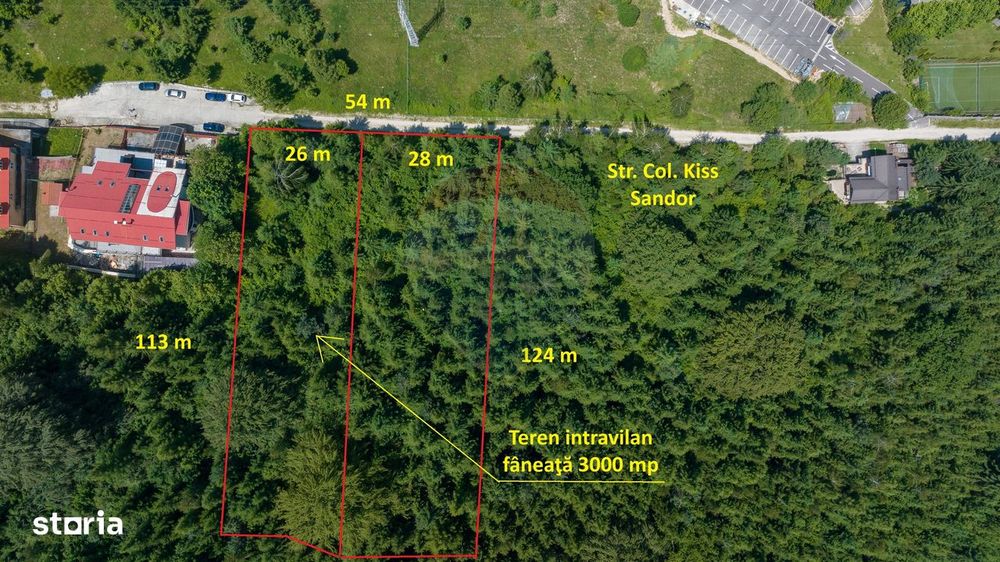 Teren intravilan, 3000 mp, Dâmbu Morii