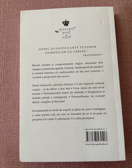 Creierul Idiot, Dean Burnett