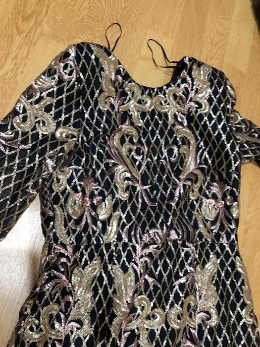 Rochie eleganta de seara lunga cu paiete