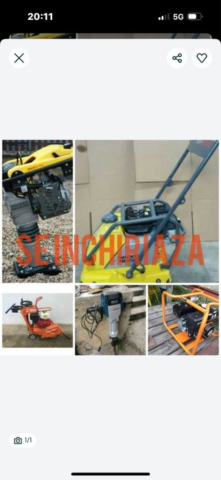 Inchiriez mai  compactor /placa compactoare/pavaj/fundatii  etc