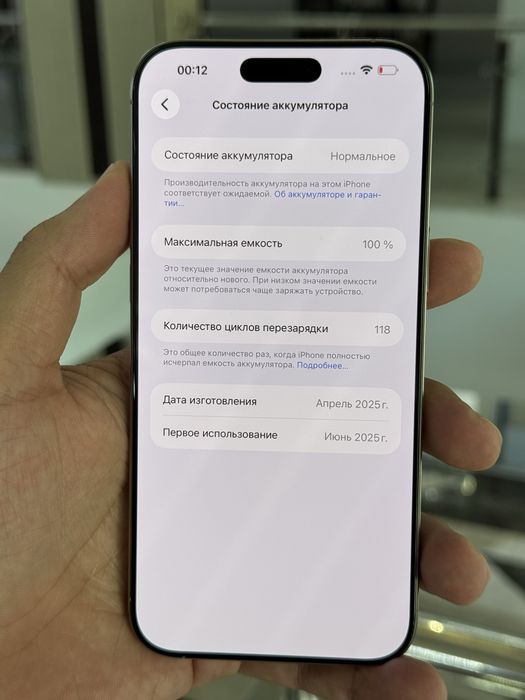 Айфон 16 про мах 256 гб 100%